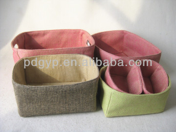 new style beautiful jute storage box