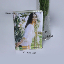 APEX 4x6 Acrylic Magnetic Desktop Photo Frame