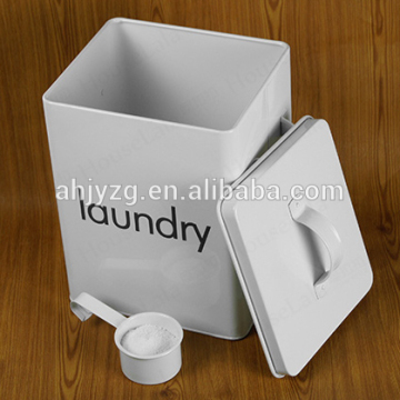 cheap price homemade laundry detergent powder tin/laundry powder packaging box