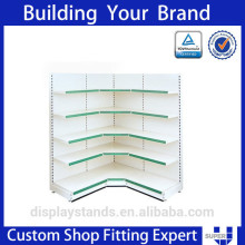 Tailor made car showroom stands, garage corner shelving