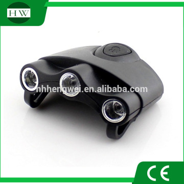 3 LED hat clip light ultra brightness Visor Fishing Clip Light camping lamp cap clip light