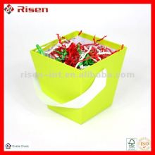 rigid lime gift basket box