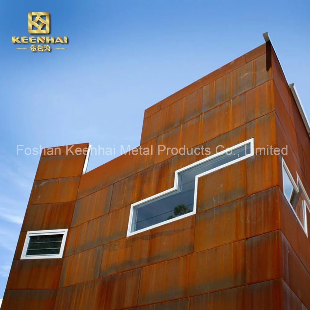 Exterior Curtain Wall Building Corten Steel Facade (KH-CS-60)