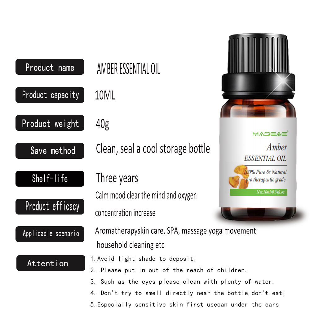 Amber Essential Oil Water Soluble para perfume