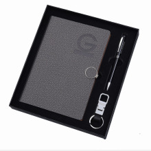 Executive Custom Logo Notebook Gift Set with Pen and Keychain