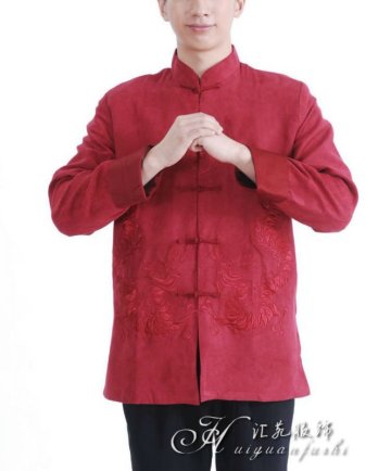 chinese traditional long sleeve mens clothes