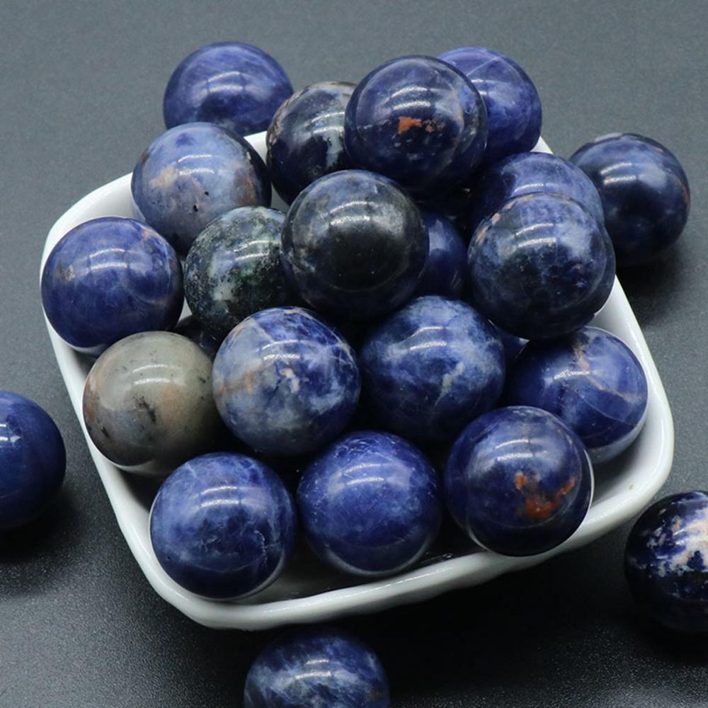 Bolas de piedra de sodalita de 8 mm decoración del hogar cuentas de cristal redondas