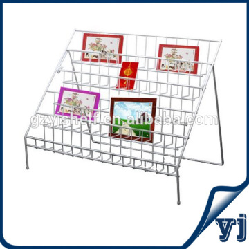 Modern design Magazine Shelf/Iron wire magazine display shelf