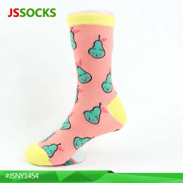 pear socks girls cotton socks kids cute socks with knitted pear