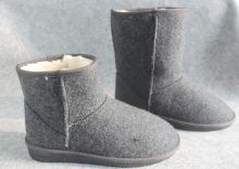 Fasion Ladies Indoor Comfortable Warm Wool Felt Shoes And Short Boots