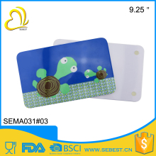 wholesale surface shiny non-slip melamine square breakfast board