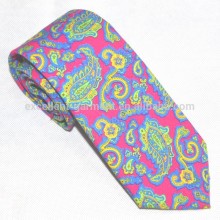 100% cotton screen printed tie