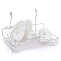 storage dish drying rack with plastic tray