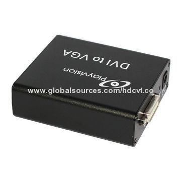DVI to VGA Converter Box, Supports DDWG Standard for DVI Compliant Monitors