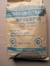 Food Additive Potassium Citrate