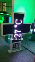 P20 RGB pharmacy sign board design white cabinet