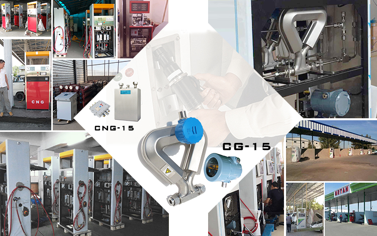 CNG Dispenser Coriolis Jisim Flowmeter tanpa bacaan