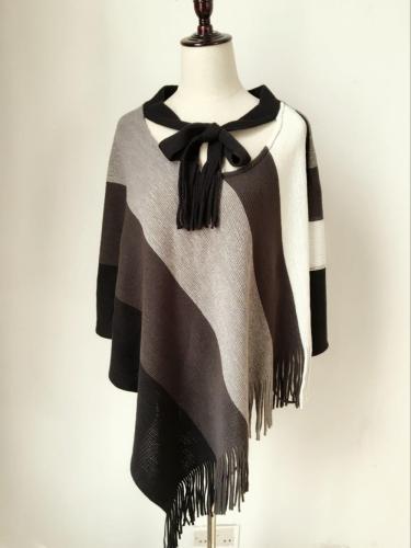 Lady's Hot sprzedaży Poncho z muszką