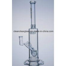 Ccg 2016 New Headphone Design Glass Bon Glass Water Pipe with Thick Base and Honeycomb Percs
