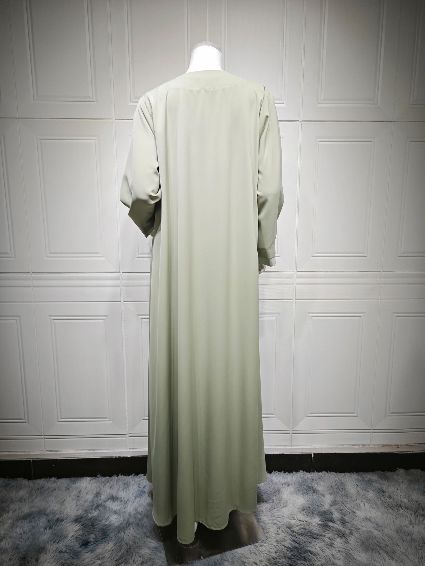 3D Floral Applique U Fur Abaya Haweenka MQ216 (7) 3D Floral Applique Open Abaya for Women MQ216 (7)