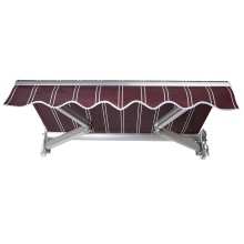 Competitive rate quality control ceiling hanging aluminum movable awning retractable retractable arm awning