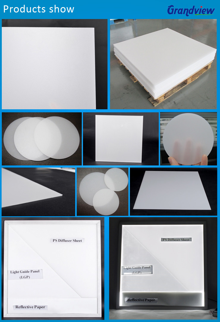 Plastic optical polyethylene light diffusion sheet