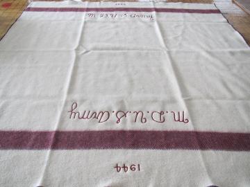 Wool/Polyester Blended Military Blanket