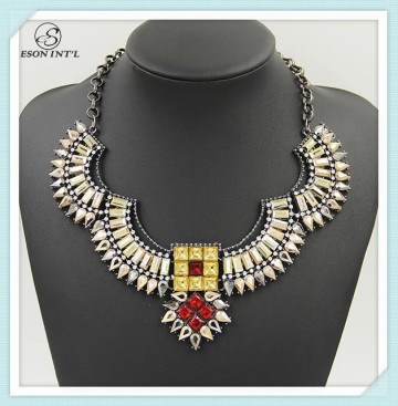 New Arrival Women Indian Tribal Necklace, Bohemian Rhinestone Choker Necklace