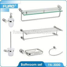 FUAO Deck mounted chrome acrylic bathroom accessories