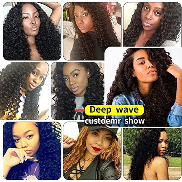 Usexy Virgin Cuticle Aligned Hair Bundles Deep Wave Raw Indian Hair Extension