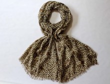 Leopard printed scarf