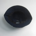 Dot Print Cotton Twill Bucket Hat With Rubber Patch