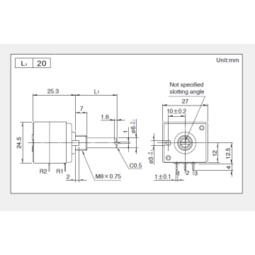 Rk271 series Rotary potentiometer