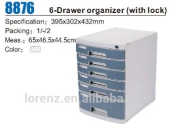 good makeup material organizer deli 6-draw organizer