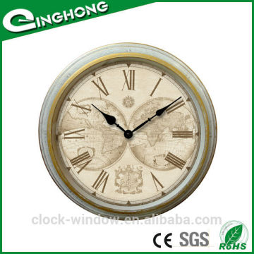 White round old type wall clock