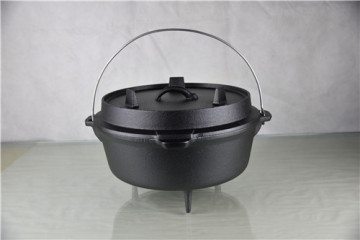 Dural Purpose Three Legs Cast Iron Pot