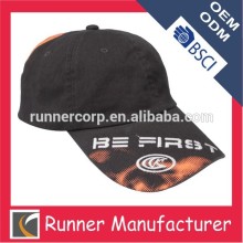 embroidery on visor cap hat