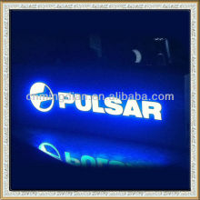 acrylic letter logo pop display with LED, customize led acrylic logo display holder