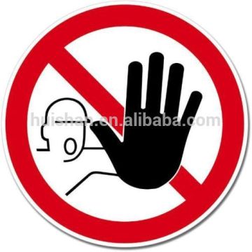 Do Not Enter Stop Sign Notice Plastic Sticker