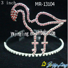 Pink Rhinestone Animal Bird Custom Tiaras