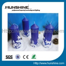 cylinder decorative candle light dinner for promotion gift