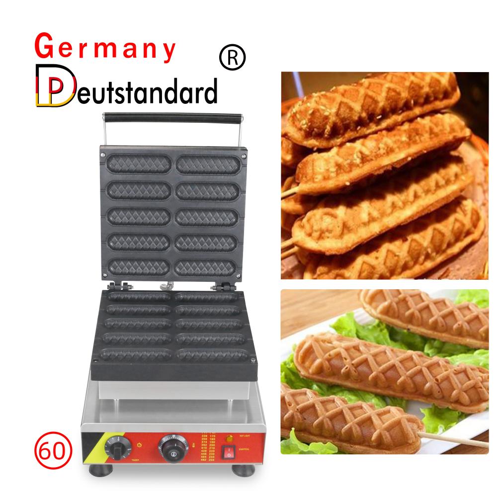 Machine de gaufre de hot-dog de maïs pour remplaçable temporaire