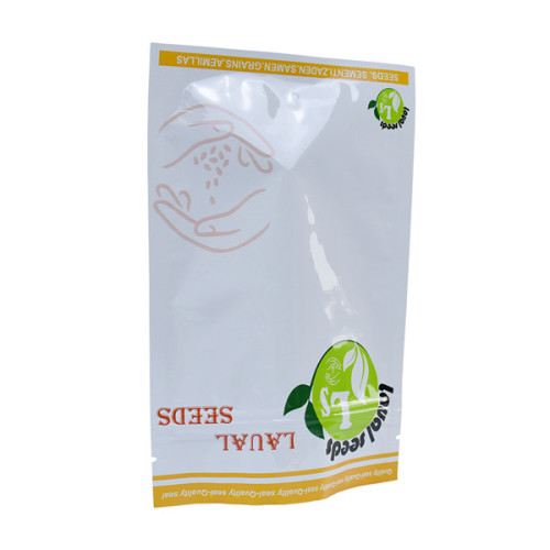 Bolsa de fertilizante biodegradable con cremallera reciclable PLA