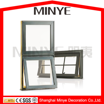 aluninum profile up-side hung windows/aluminum profile top-hung windows/top hung casement windows