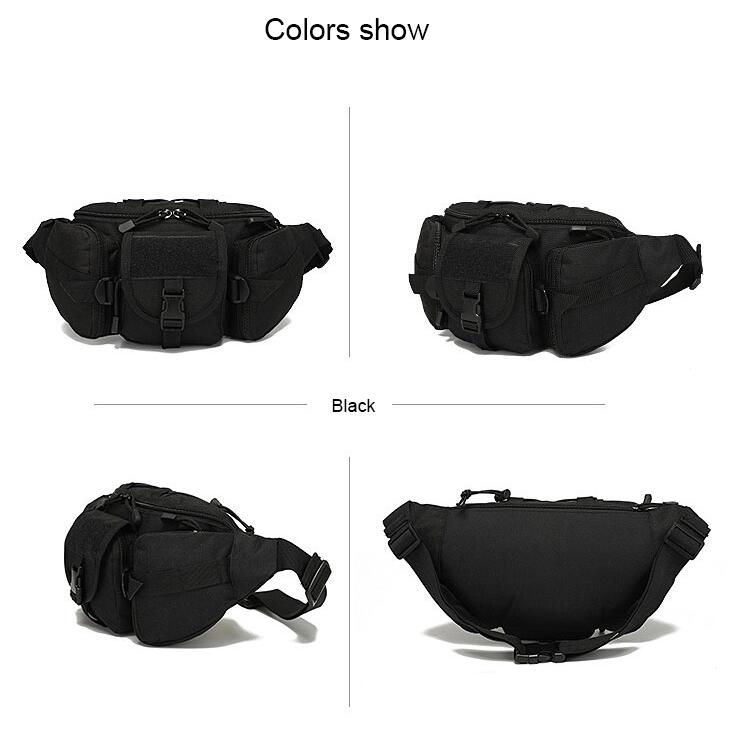 Travel Camping Large Running Belt Fanny Pack, Water Resistant Tactical Molle Bag Waist Pouch Belt Bag