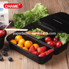 plastic Bento Lunch Boxes / Restaurant Food Storage - Portion Control - 8pk