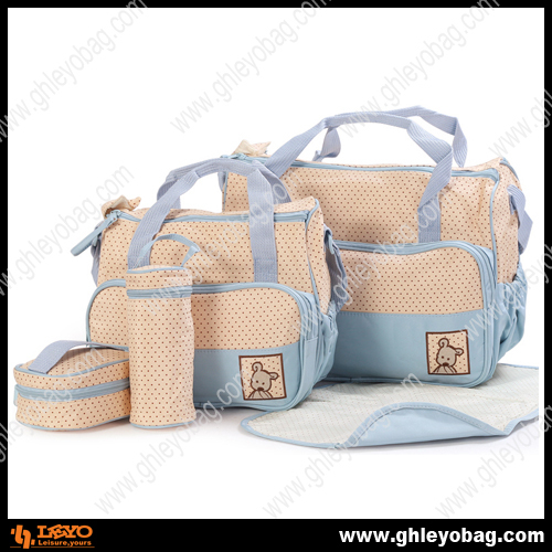 Wholesale Stylish Nylon Nappy Mommy Baby Diaper Bag