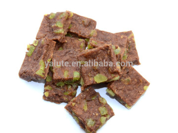 Salmon and kiwi bit dog snacks dog food