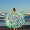 Serviette de plage ronde en forme personnalisée 180cm