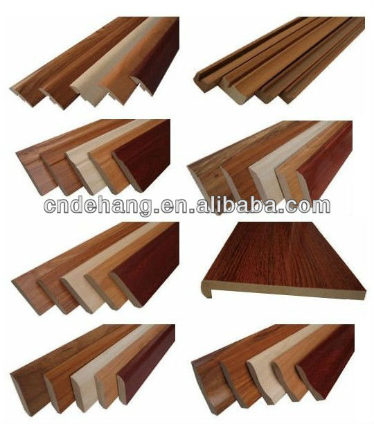 Laminate floor accessoriesskirting board for wooden floor